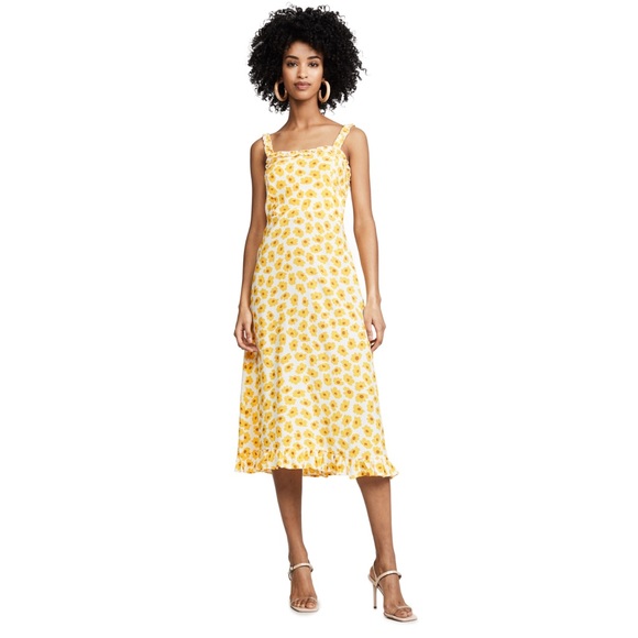 faithfull noemie floral midi dress Faithfull The Brand Constance Noemie Midi Dress